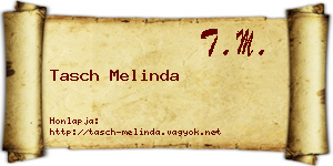 Tasch Melinda névjegykártya